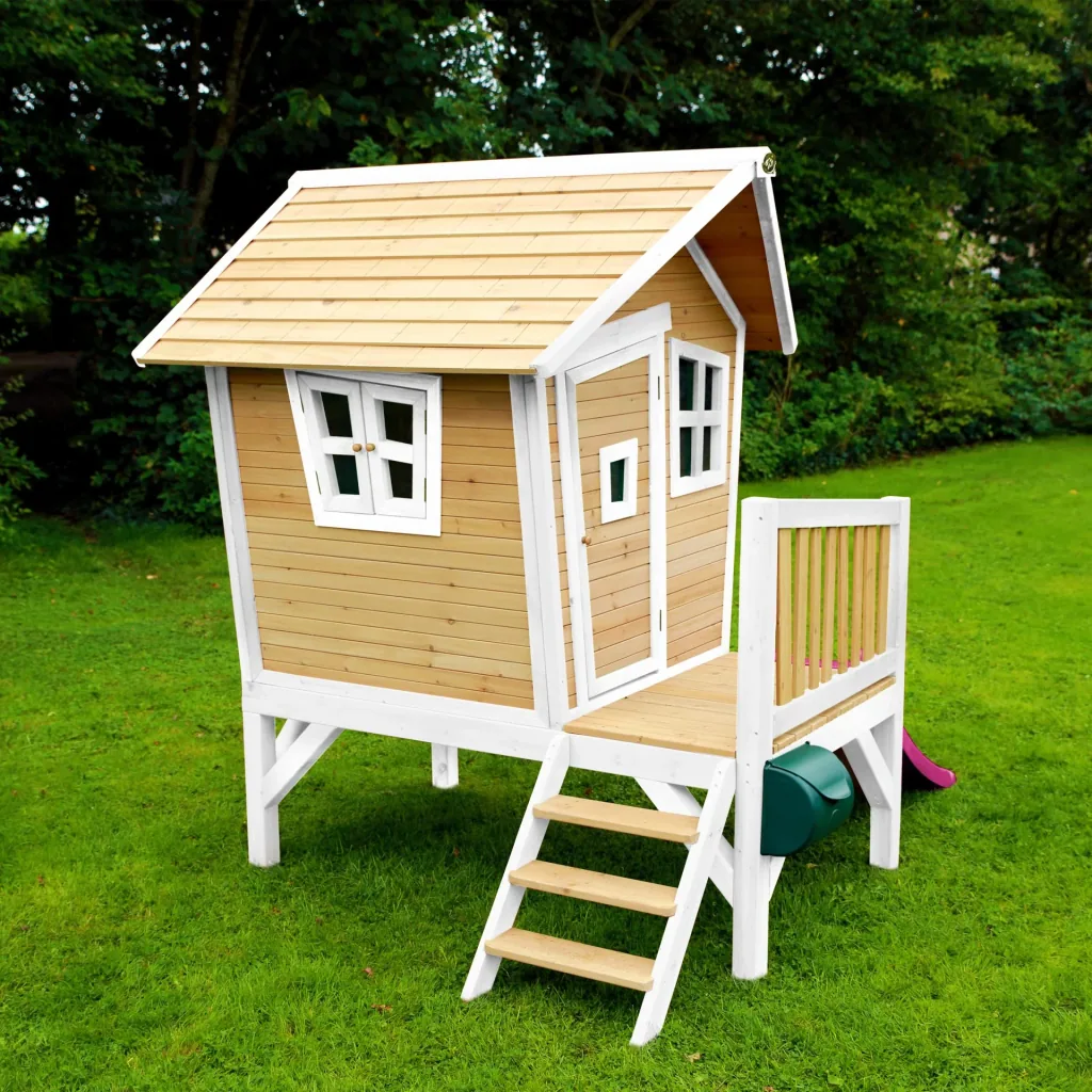 Robin Spielhaus Braun/Weiß - Lila Rutsche