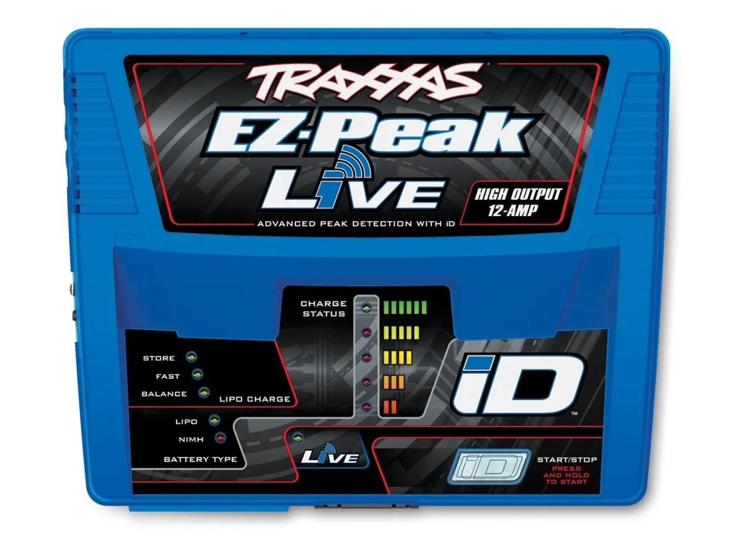 EZ-Peak Live bis 12-Amp NiMH/Lipo bis 4S, Schnell-Lader TRAXXAS EU-Version (mit iD Akku-Erkennung)