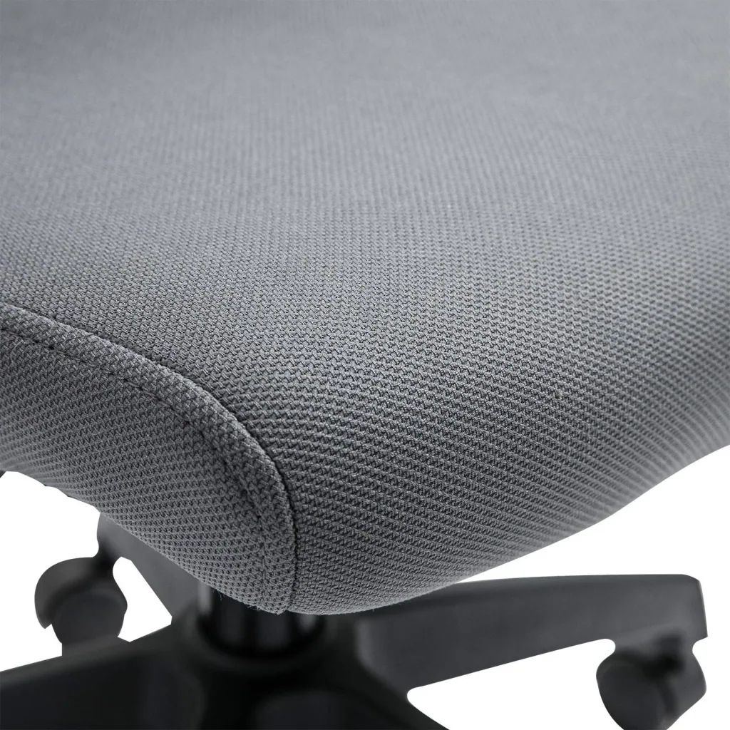 Drehstuhl Chefsessel Schreibtischstuhl rollbar höhenverstellbar ergonomisch gepolstert Grau 62 x 55 x (92 101) cm