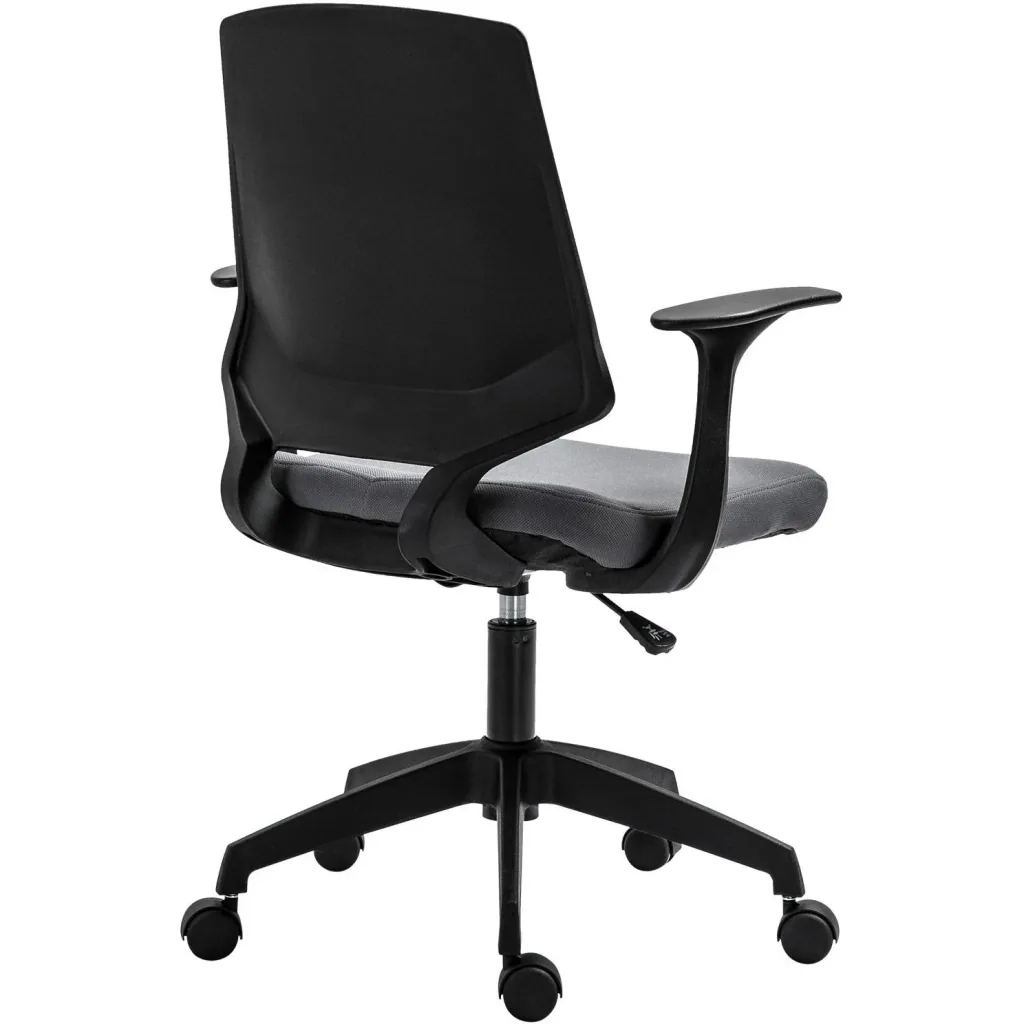 Drehstuhl Chefsessel Schreibtischstuhl rollbar höhenverstellbar ergonomisch gepolstert Grau 62 x 55 x (92 101) cm