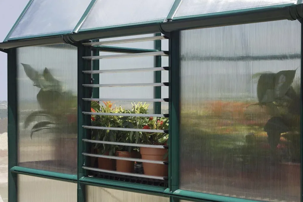 Kunststoff Lamellenfenster für alle Gewächshäuser