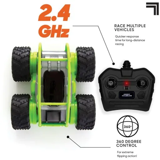 Sharper Image RC Orbit Controlled Car - All Terrain - Stunt / Flip Car - Grün