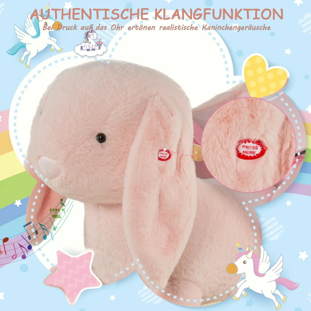Kinder Schaukelpferd als Kaninchen