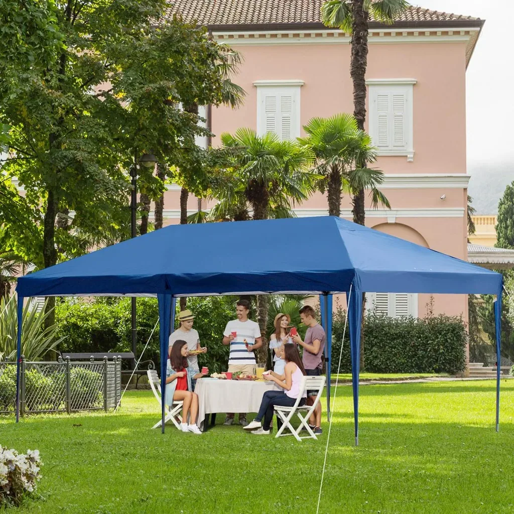 Pop-Up-Pavillon zusammenfaltbar dunkelblau