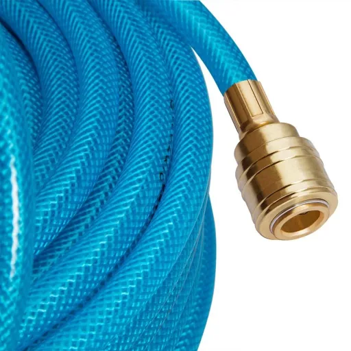 15 m Luftschlauch mit Schnellkupplung und Stecker
