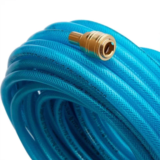 15 m Luftschlauch mit Schnellkupplung und Stecker