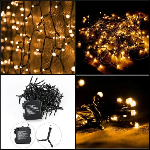 Weihnachtsbaumbeleuchtung - Weihnachtsbeleuchtung - Festbeleuchtung - Warm White- 4m - inklusive Timer