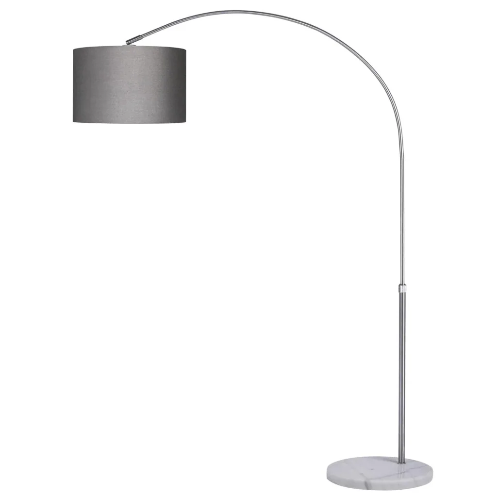Bogenlampe L mit Marmorsockel
