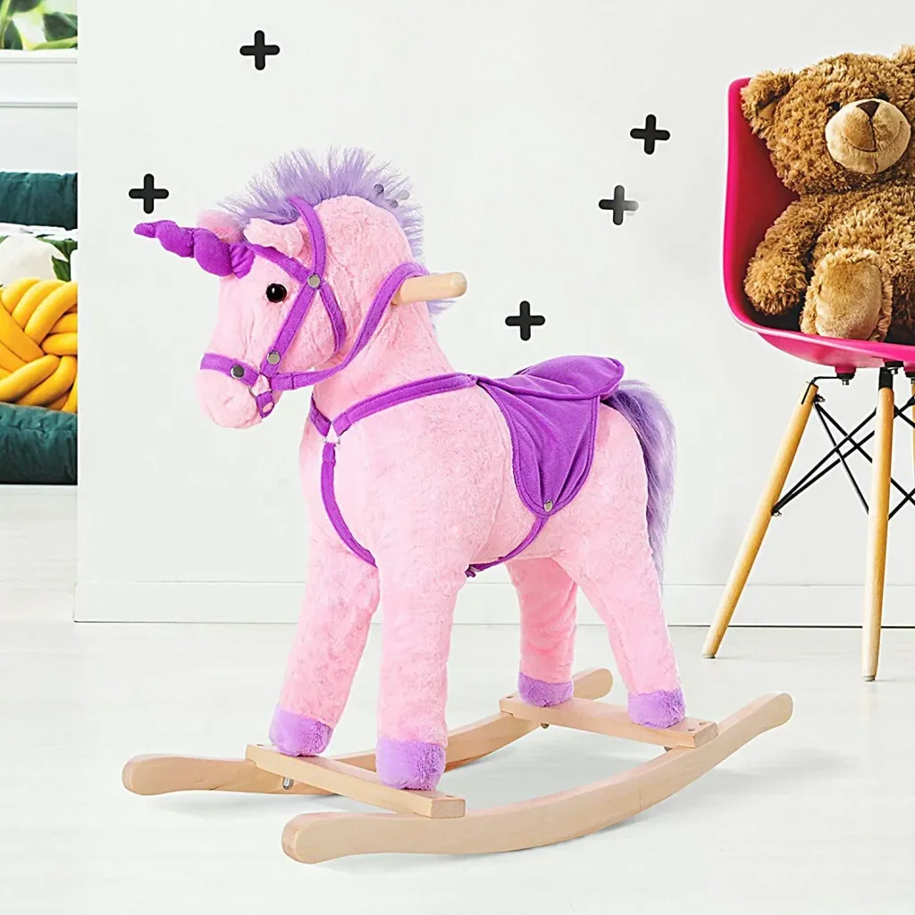 Schaukelpferd als Einhorn
