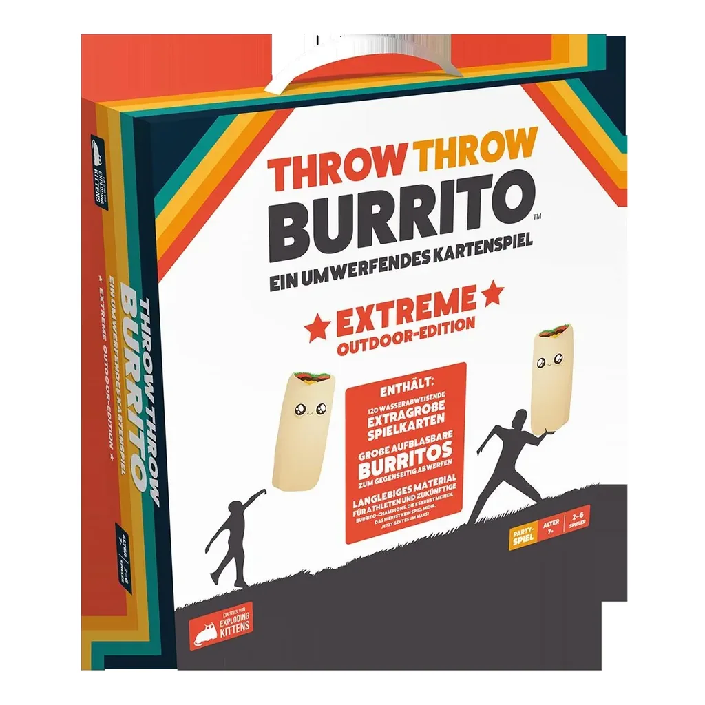 Gesellschaftsspiel Throw Throw Burrito: Extreme Outdoor-Edition
