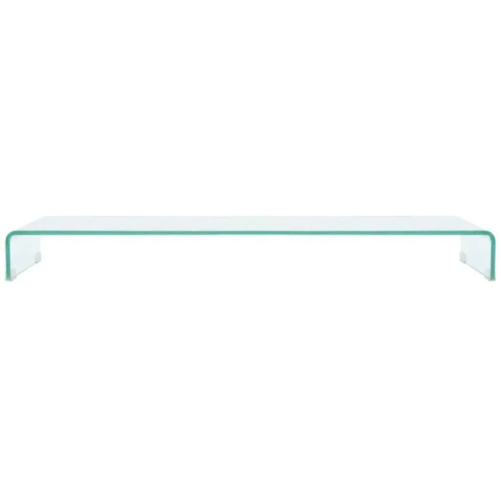 TV-Schrank/Monitorständer transparent 120x30x13 cm Glas