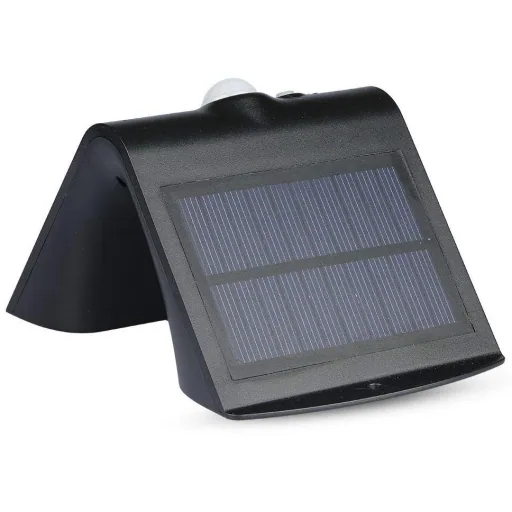 VT-767-2 LED-Solar-Außenbeleuchtung - 1,5W - 220Lm - schwarz
