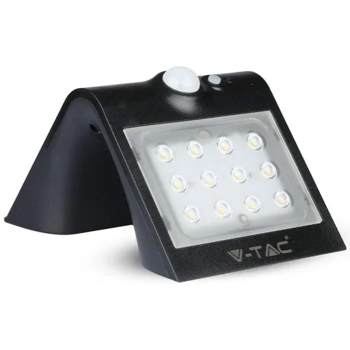 VT-767-2 LED-Solar-Außenbeleuchtung - 1,5W - 220Lm - schwarz