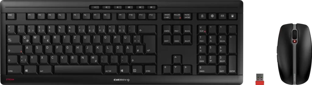 Kabelloses Tastatur-Maus-Set STREAM DESKTOP schwarz