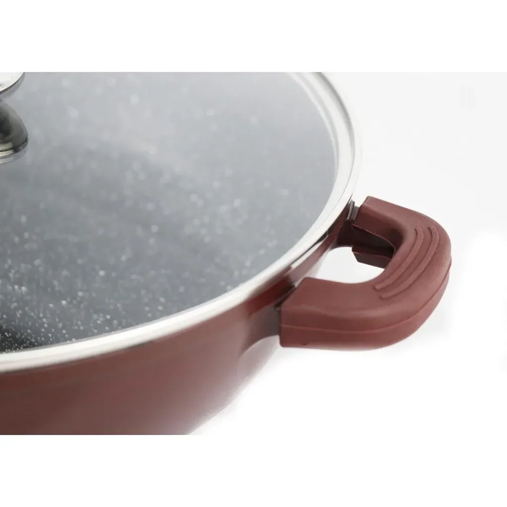 Kasserolle - Mit Deckel - 28cm - Aluminiumguss