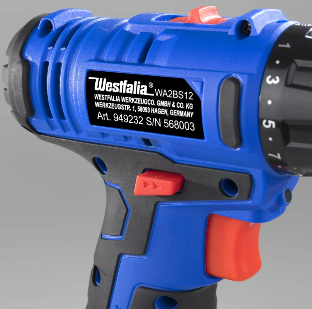 Akku-Bohrschrauber WA2BS12 12 Volt + HM Mehrzweckbohrer Set, 8-teilig und Sekundenkleber Gel-Tube, 20 g