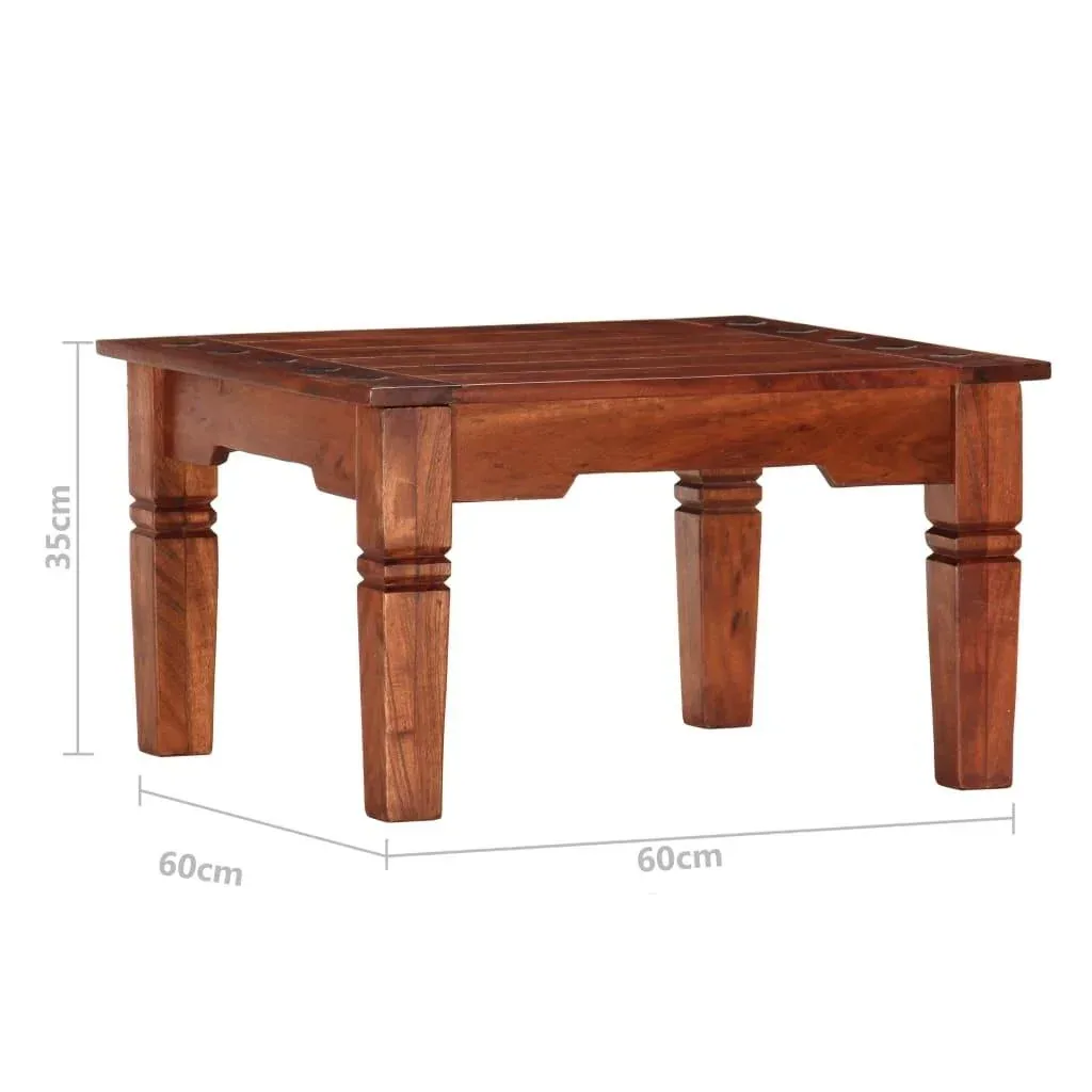 Beistelltisch 60x60x35 cm Akazienholz massiv