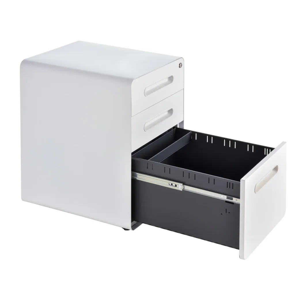Aktenschrank 3 Schubladen, weiß