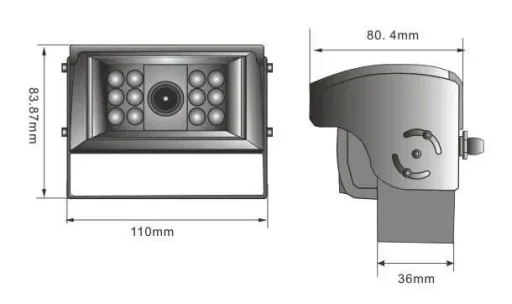 Rückfahrsystem R7-S mit automatischer Shutter Kamera