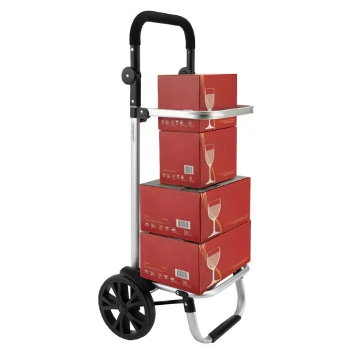 Einkaufswagen blau Aluminium 35L 31x24x54cm