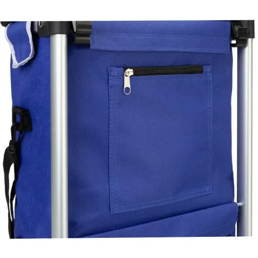 Einkaufswagen blau Aluminium 35L 31x24x54cm