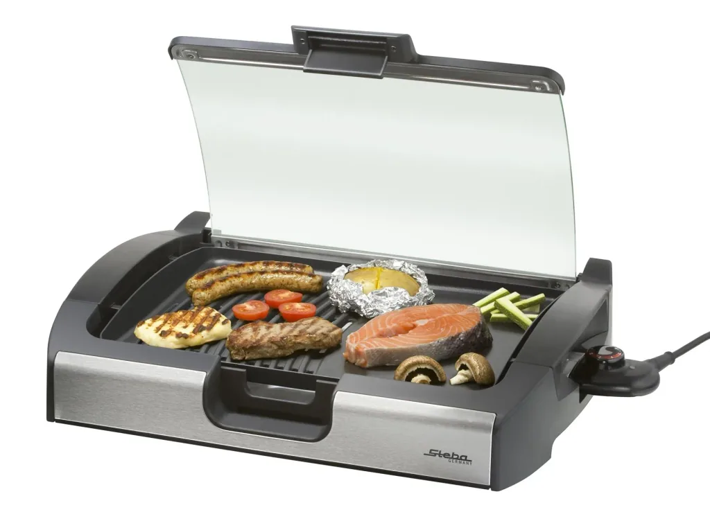 BBQ Tisch-Grill mit Glas-Deckel VG 200