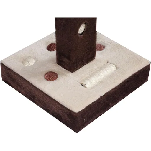 Kratzbaum Katzenbaum Spielbaum mit Ball und Roller Mäuse L35 x B35 x H60,5 cm