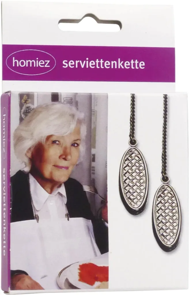 Serviettenkette platinfarben