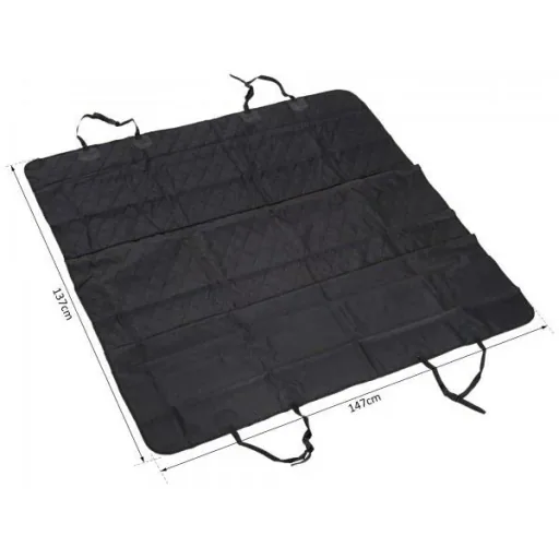Hundedecke Autodecke wasserdicht Schwarz L147 x B137 cm