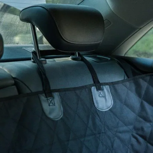 Hundedecke Autodecke wasserdicht Schwarz L147 x B137 cm