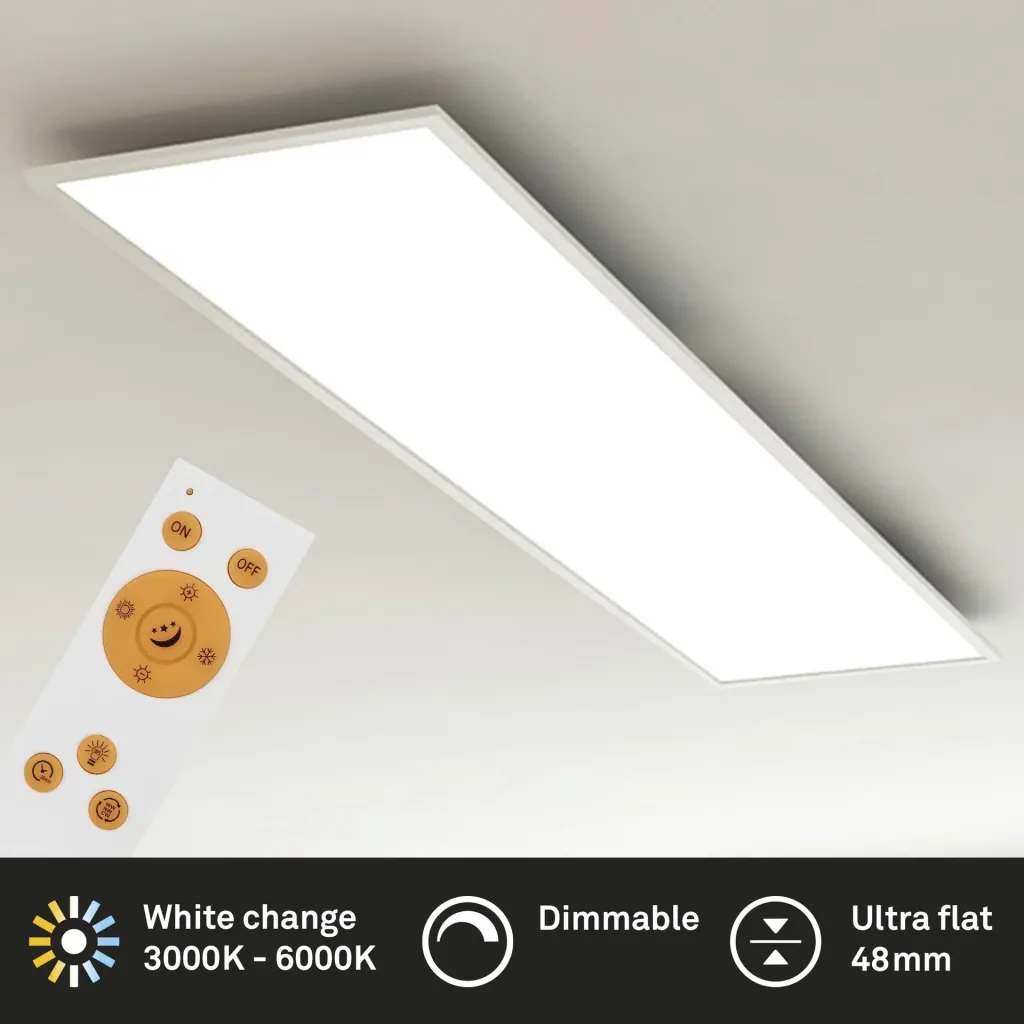 Ultraflaches LED Panel, reckteckig, CCT, 36 Watt, weiß