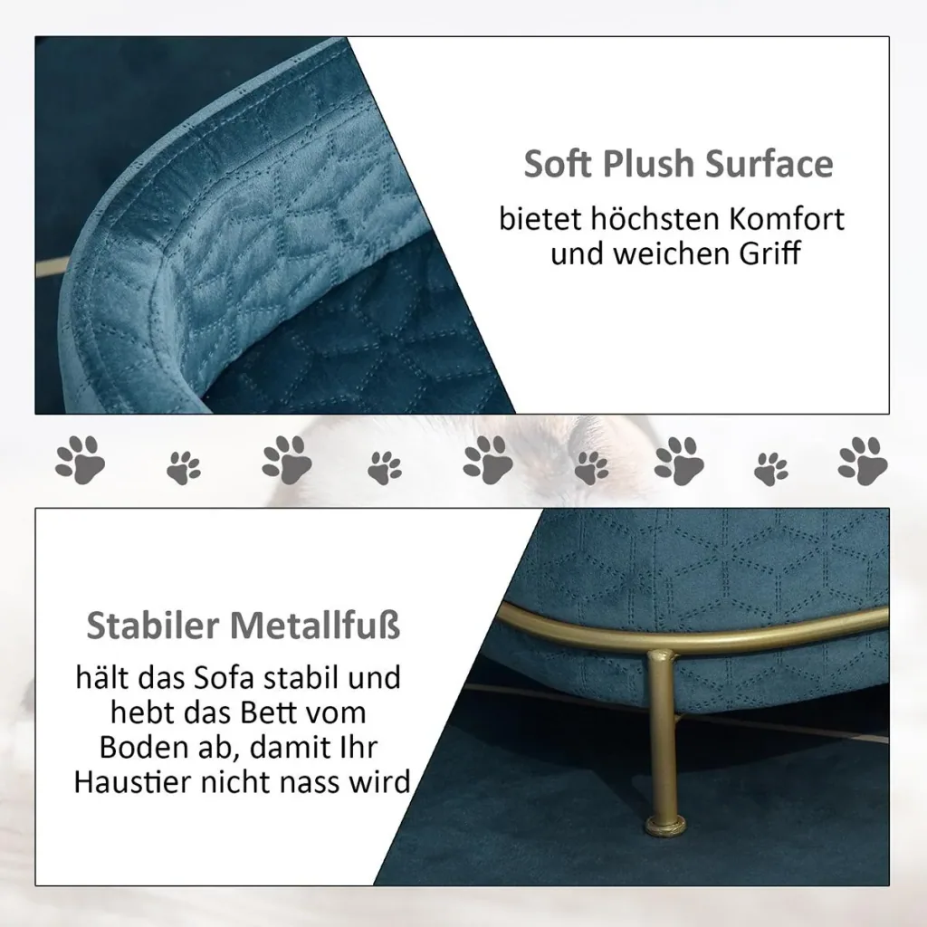 Hundesofa mit Rückenlehne Haustier