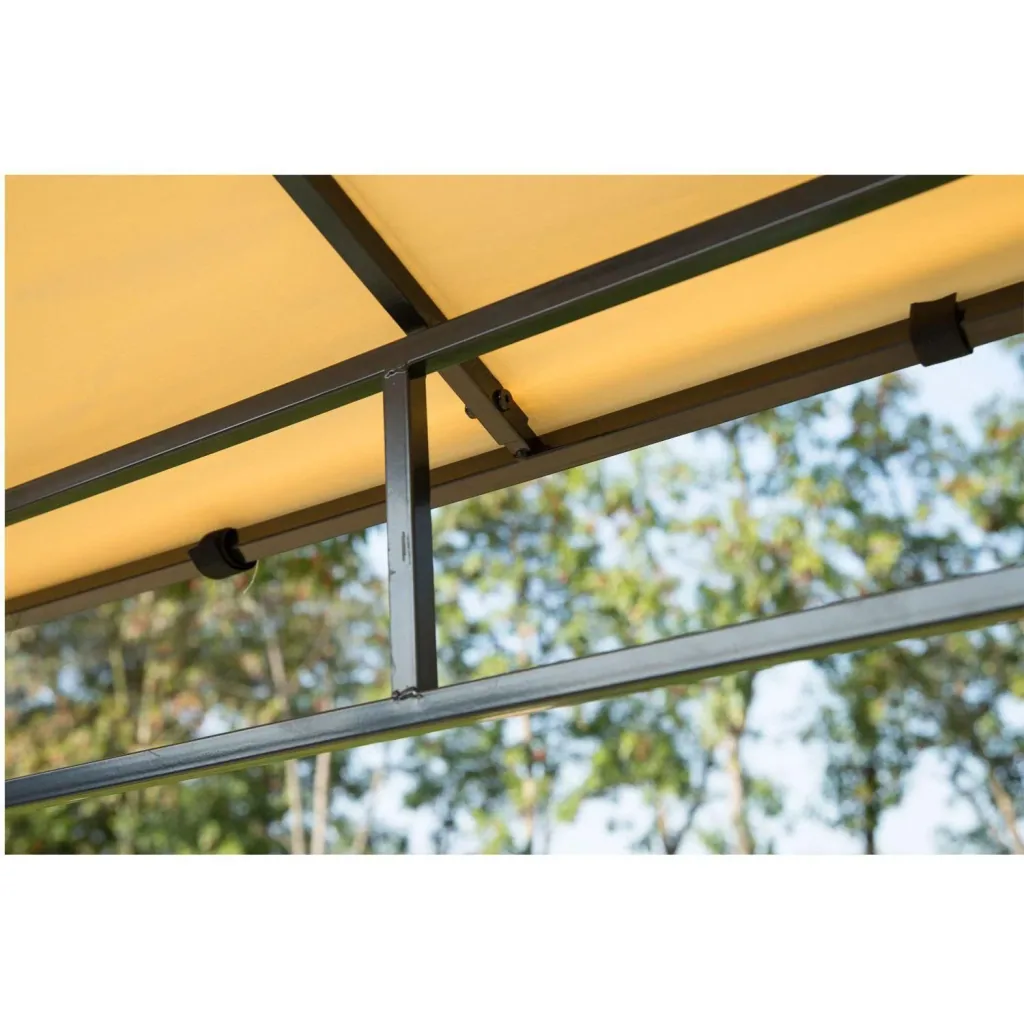 Grillpavillon mit Flammenschutzdach