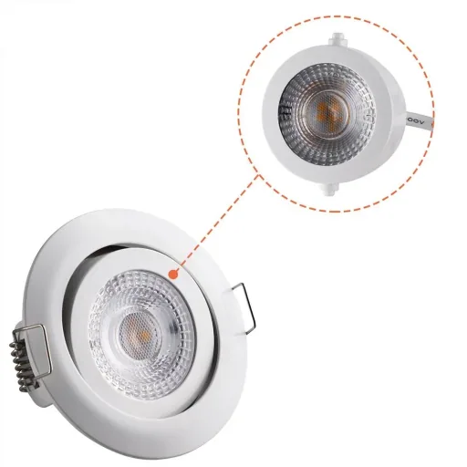 LED-Downlight Krog 6 Stück weiß