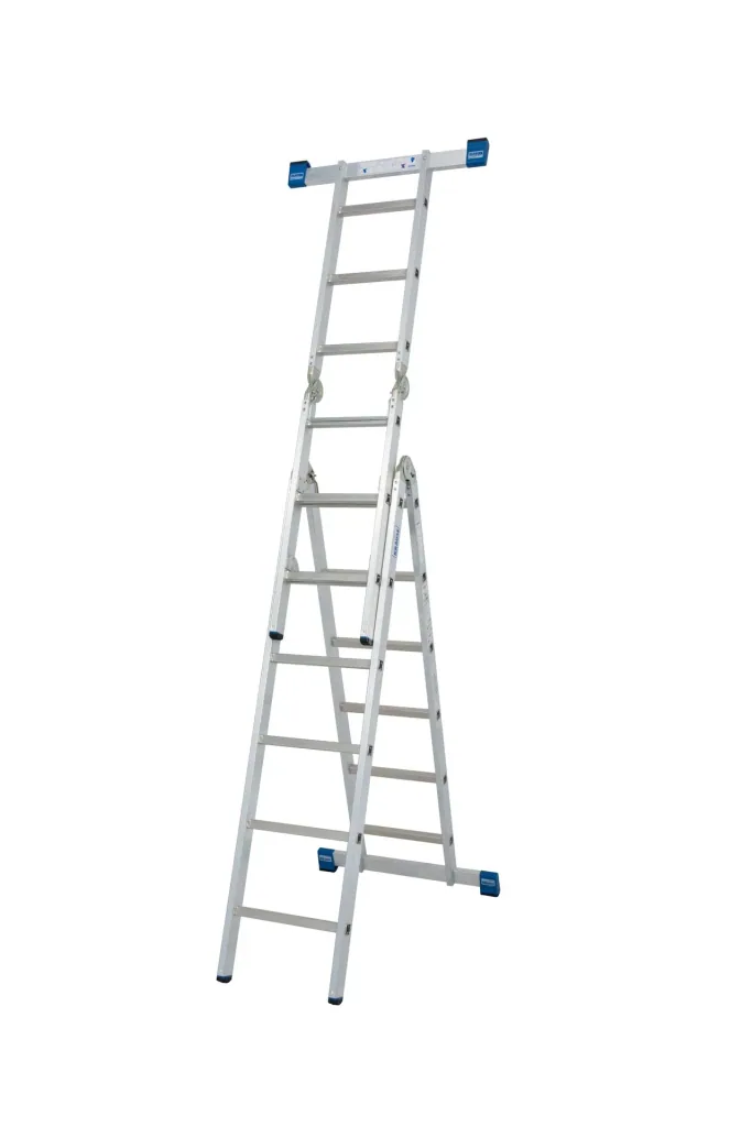 STABILO Gelenk-Kombileiter, 2 x 3 + 2 x 6, Sprossenleiter