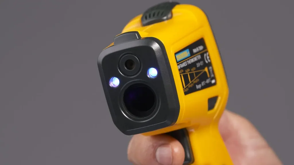 PAN IR-T800+ Profi-Infrarotthermometer 12:1, Infrarot-Temperaturmessung - 50°C - + 800°C mit Laser-Messkreis