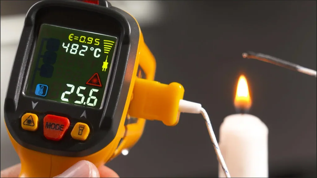 PAN IR-T800+ Profi-Infrarotthermometer 12:1, Infrarot-Temperaturmessung - 50°C - + 800°C mit Laser-Messkreis