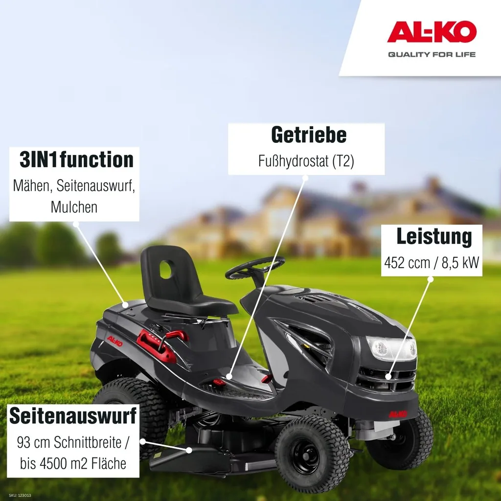 Benzin-Rasentraktor Easy 15-93.2 HDS-A - 3 in 1-Funktion