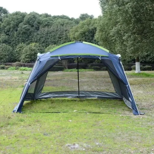 Campingzelt Kuppelzelt für 5-8 Personen Dunkelblau