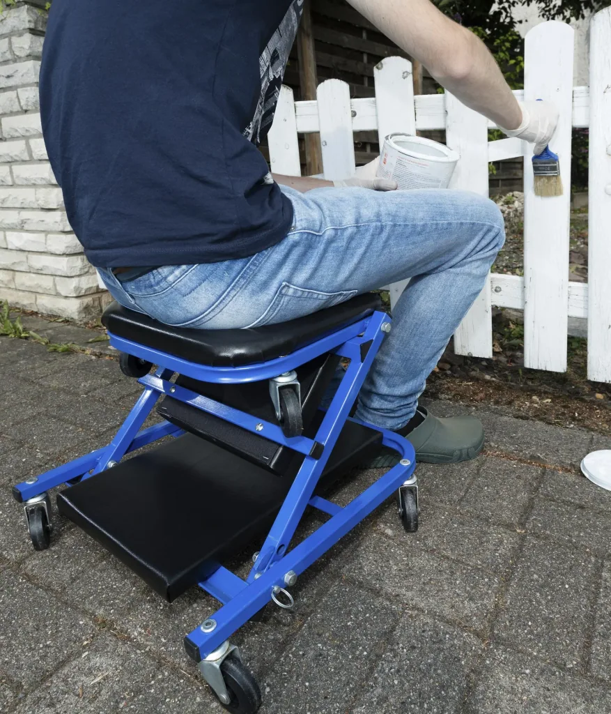 Montagehocker und Rollbrett 2 in 1