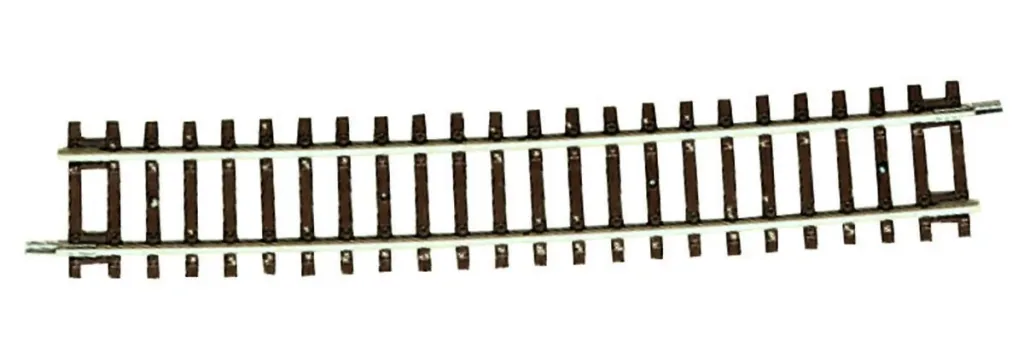 12 Stück Gebogenes Gleis R20, Radius 1962 mm, Bogenwinkel 5°