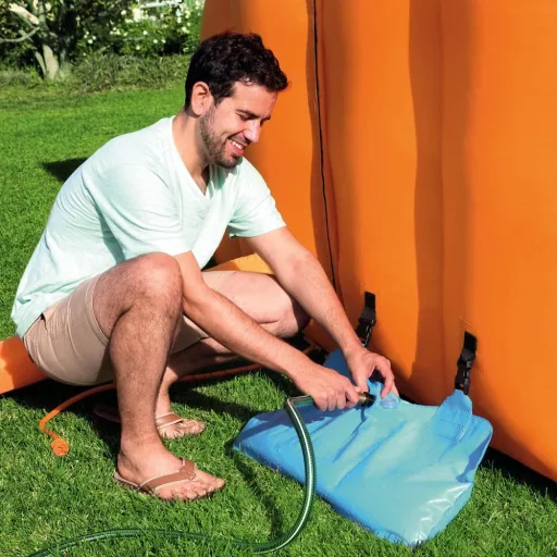 Aufblasbarer Wasserpark mit Gebläse 420 x 320 x 260 cm