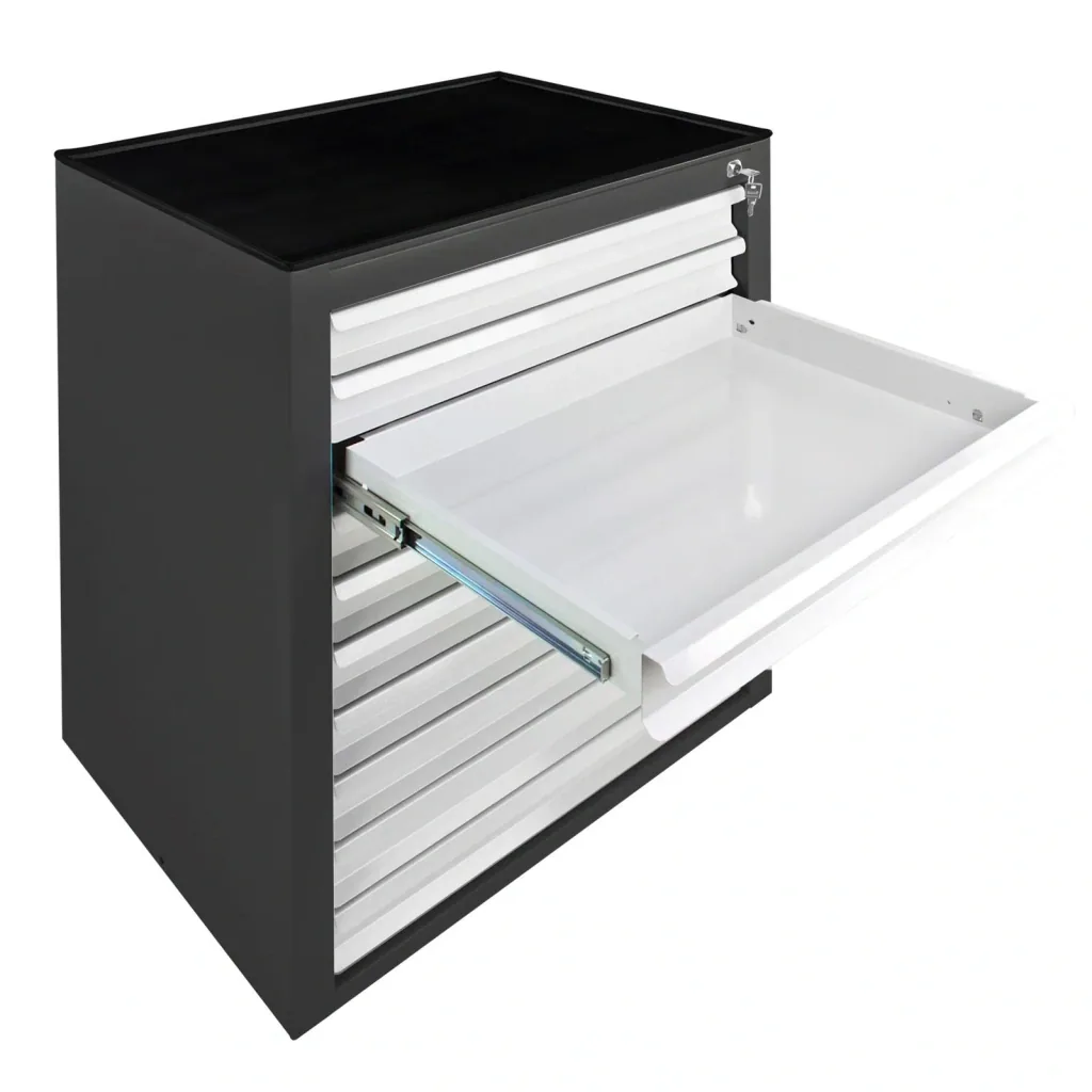 Schubladenschrank / Werkzeugschrank mammut, 10 Schubladen, RAL 7016 / 7035