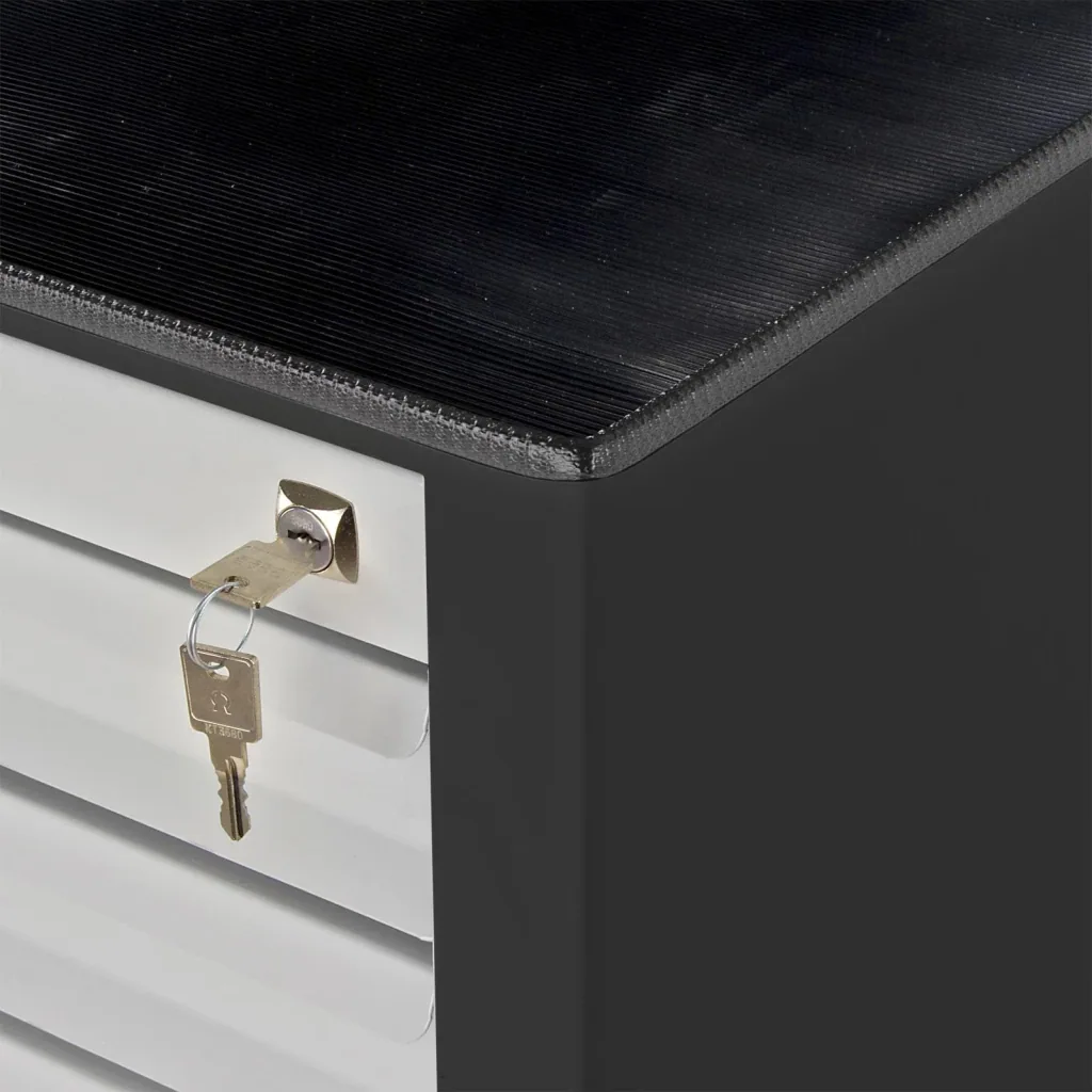 Schubladenschrank / Werkzeugschrank mammut, 10 Schubladen, RAL 7016 / 7035