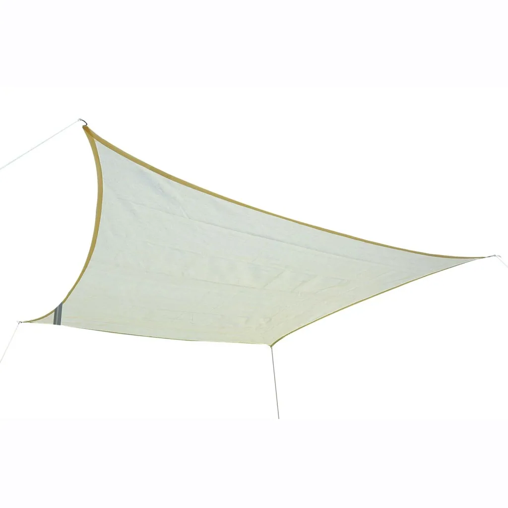 Sonnensegel (3x3m cream) Quadrat HDPE - atmungsaktiv