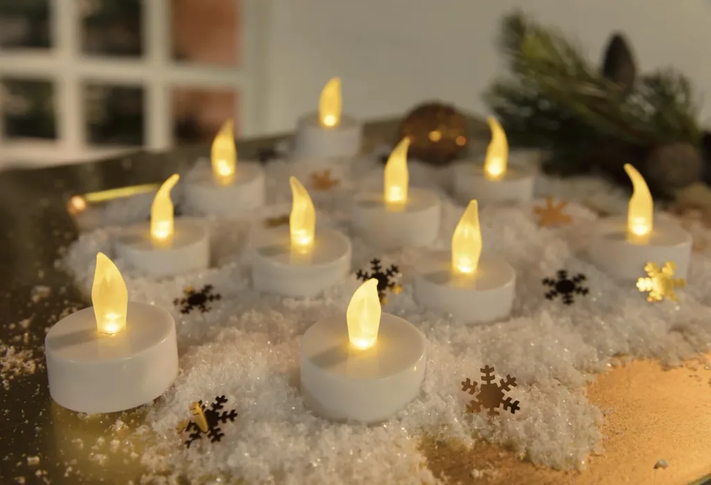 LED Teelichter mit Fernbedienung - 10 Stück