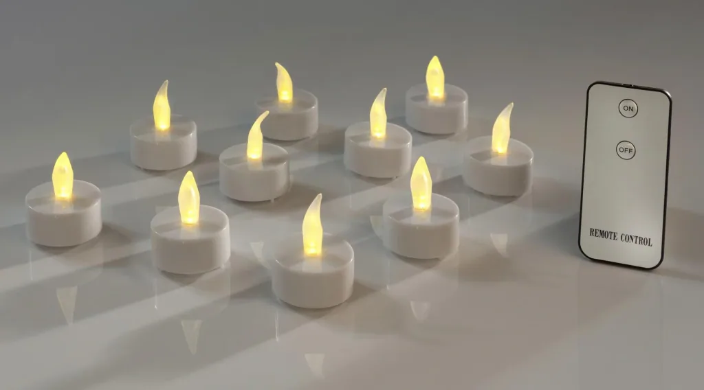 LED Teelichter mit Fernbedienung - 10 Stück