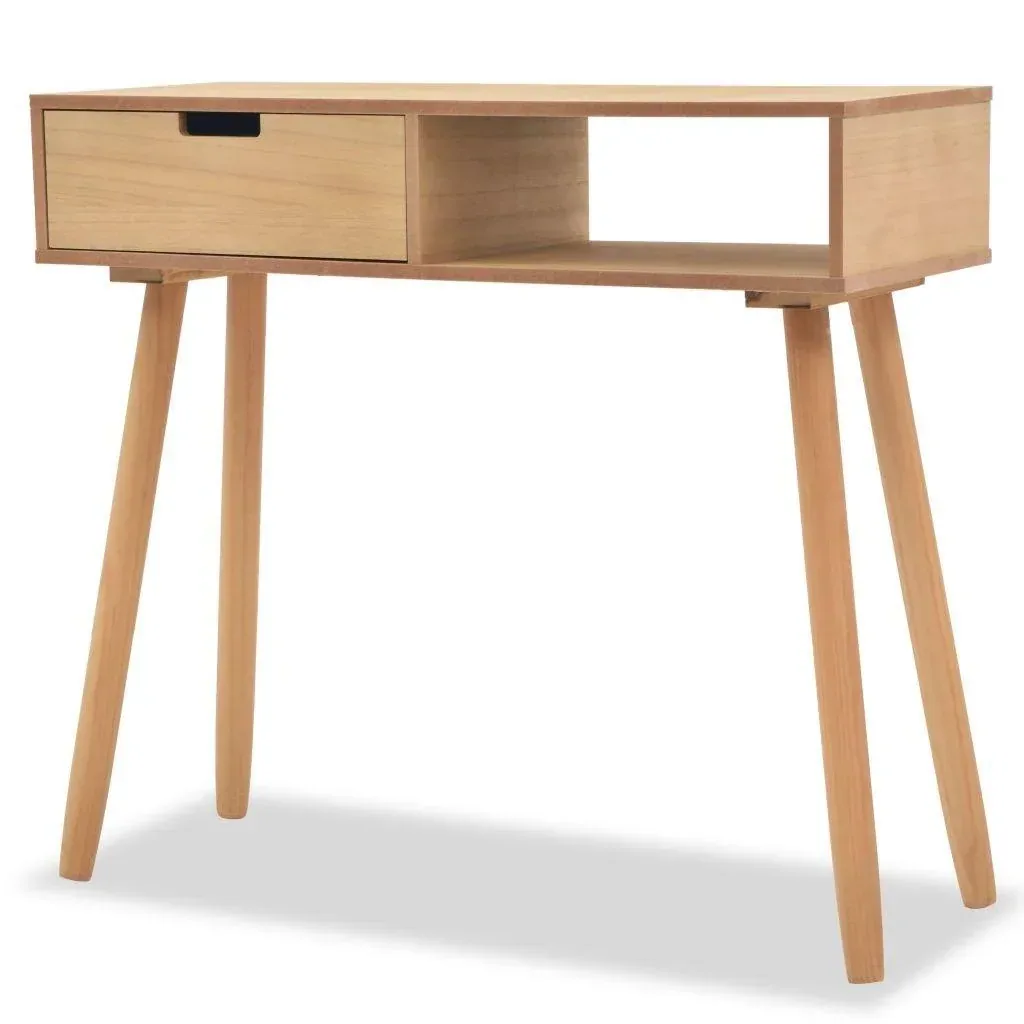 Wandtisch 80x30x72 cm Kiefer massiv braun