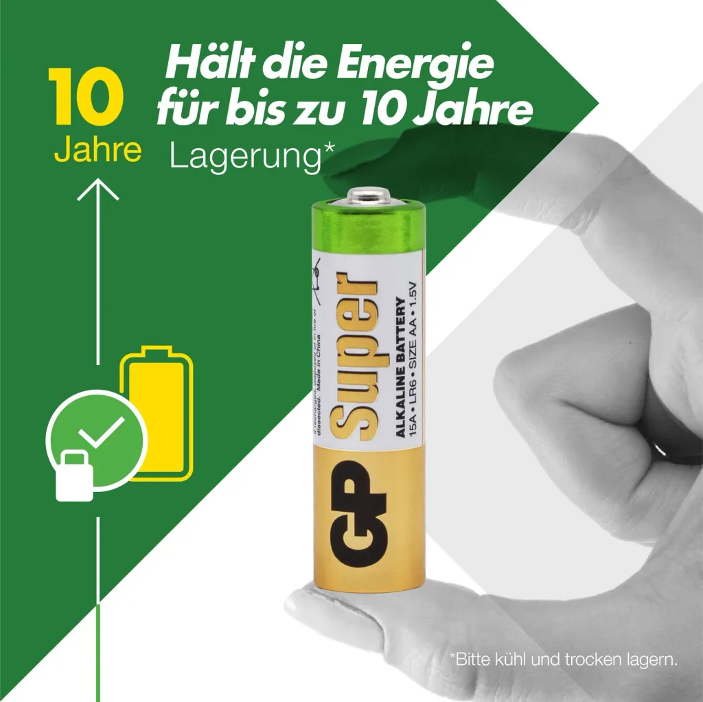 SUPER Alkaline Mix Pack mit 32 x Mignon (AA) und 12 x Micro (AAA) Batterien