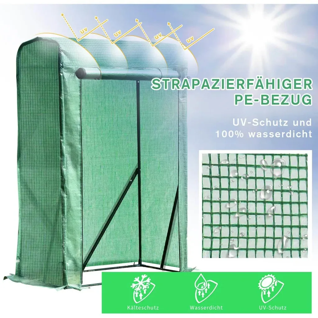 Gartenpavillon - Polycarbonat - Braun/Grau - 3,65 x 3 x 2,75 m
